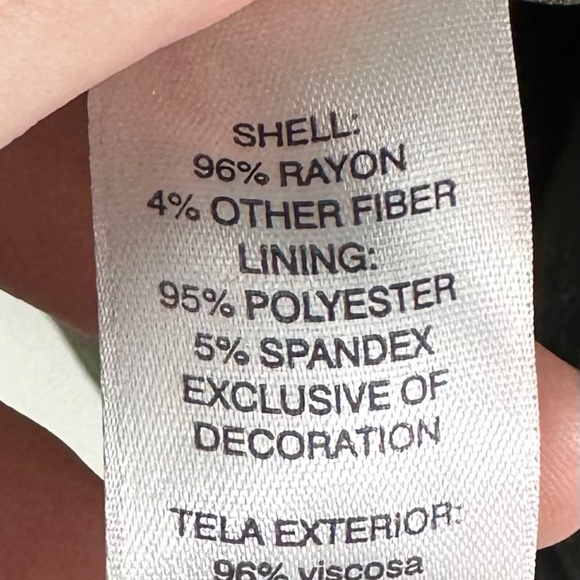 Chicos Shirt Top Tunic Blouse Sz 3 (XL 1X 16 18) Green Floral Peasant Gypsy - Picture 6 of 6